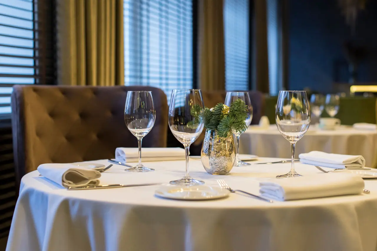 Fine dining presentation